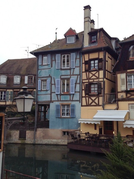Häuser in der Altstadt von Colmar, überall findet man Fachwerk