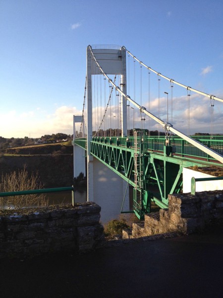 La Roche-Bernard, Hängebrücke über den Fluss Vilaine