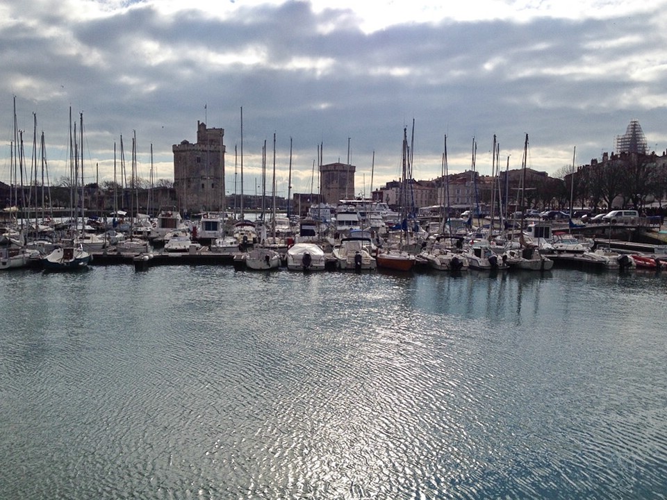 Teil des Hafens von La Rochelle