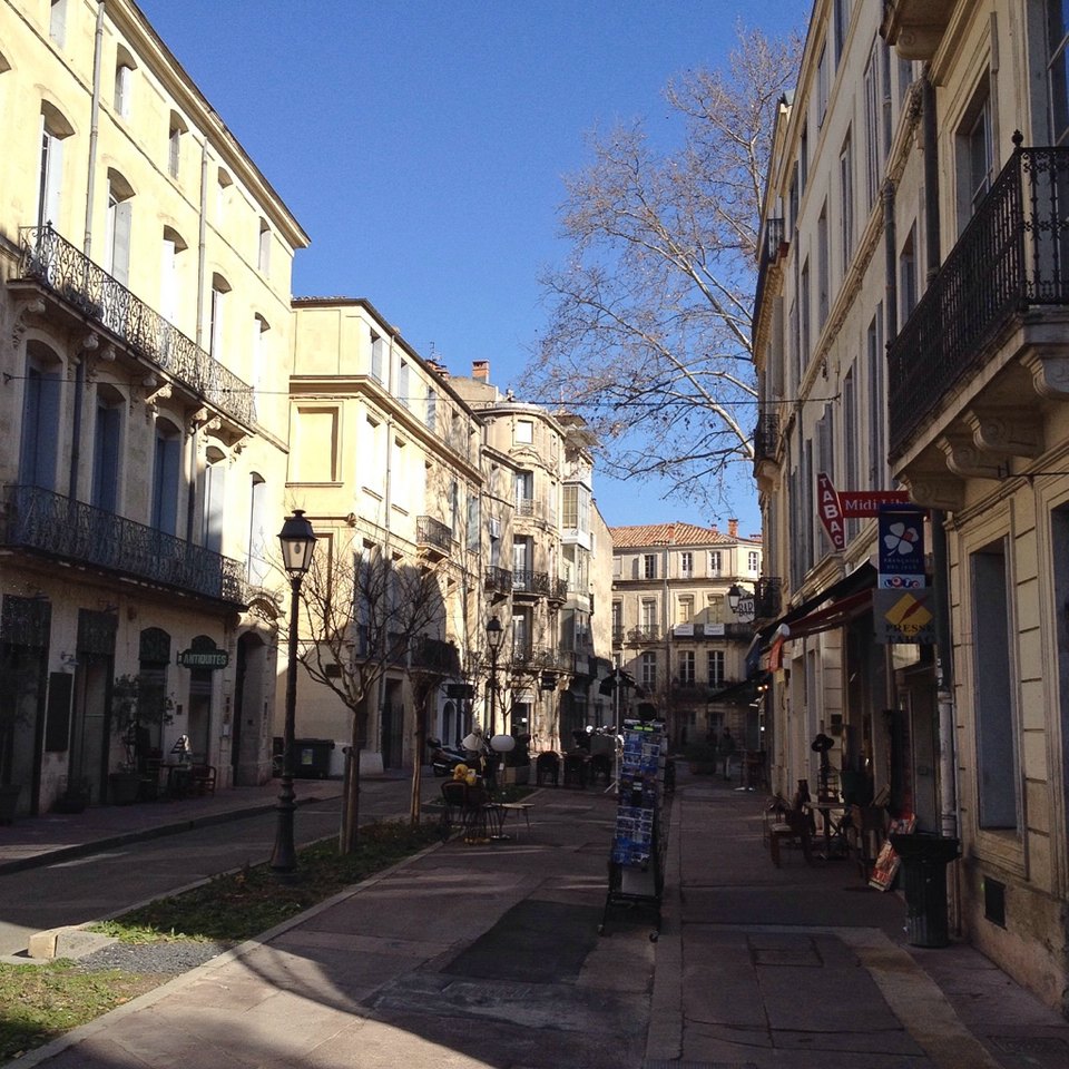 Straße in der Altstadt von Montpellier