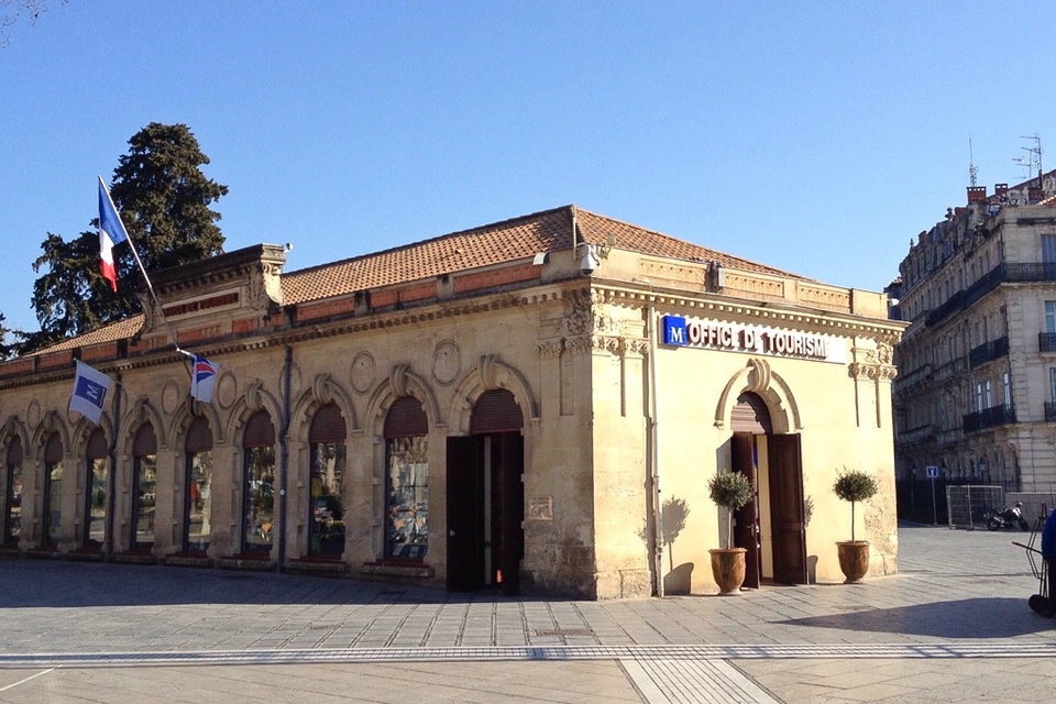 Das Gebäude des Office de Tourisme in Montpellier