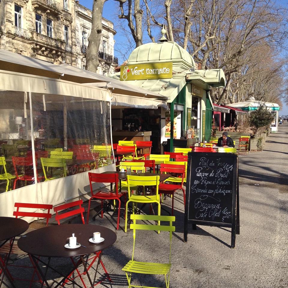 Restaurant "Grüne Tomate" im Zentrum von Montpellier
