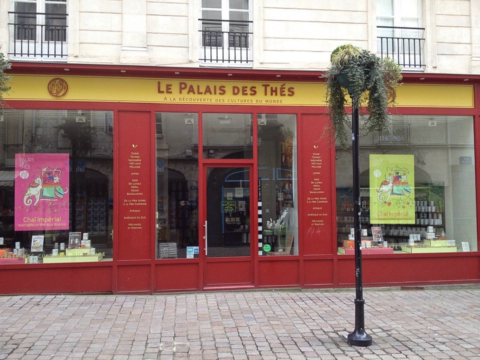 Ein Teeladen in der Innenstadt von Nantes
