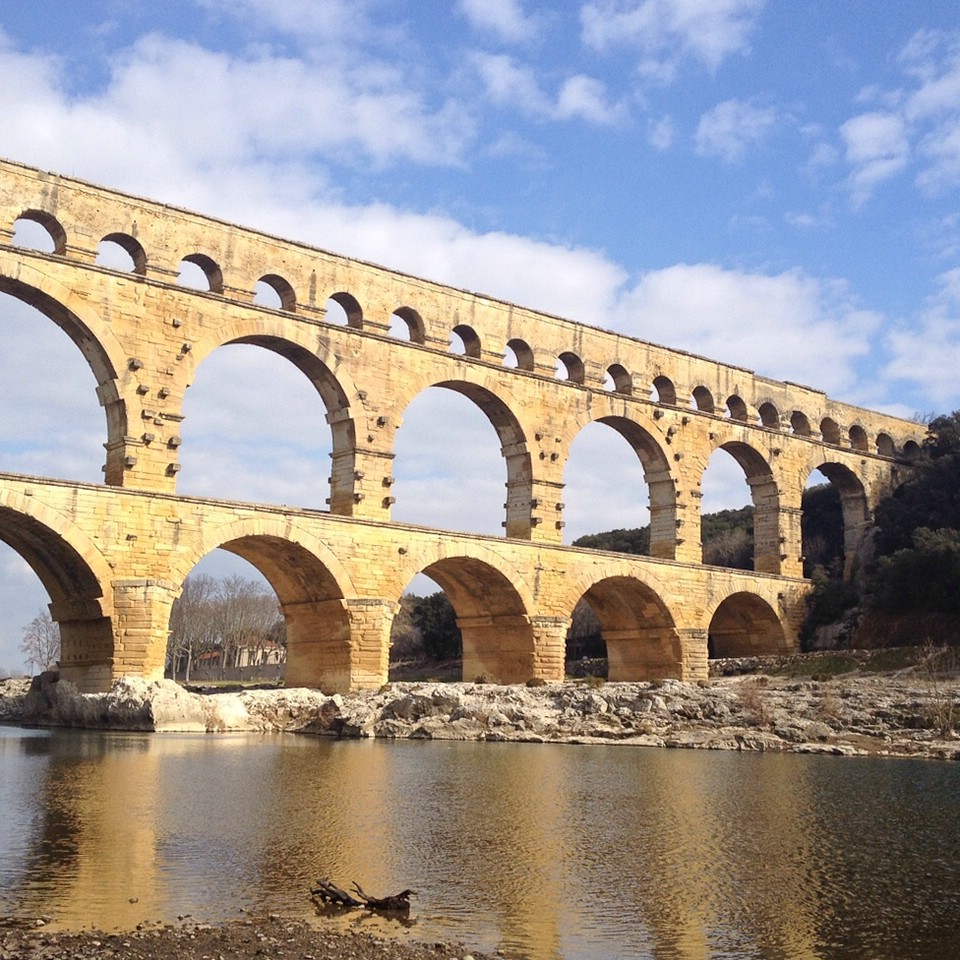 Das römische Aquädukt Pont du Gard