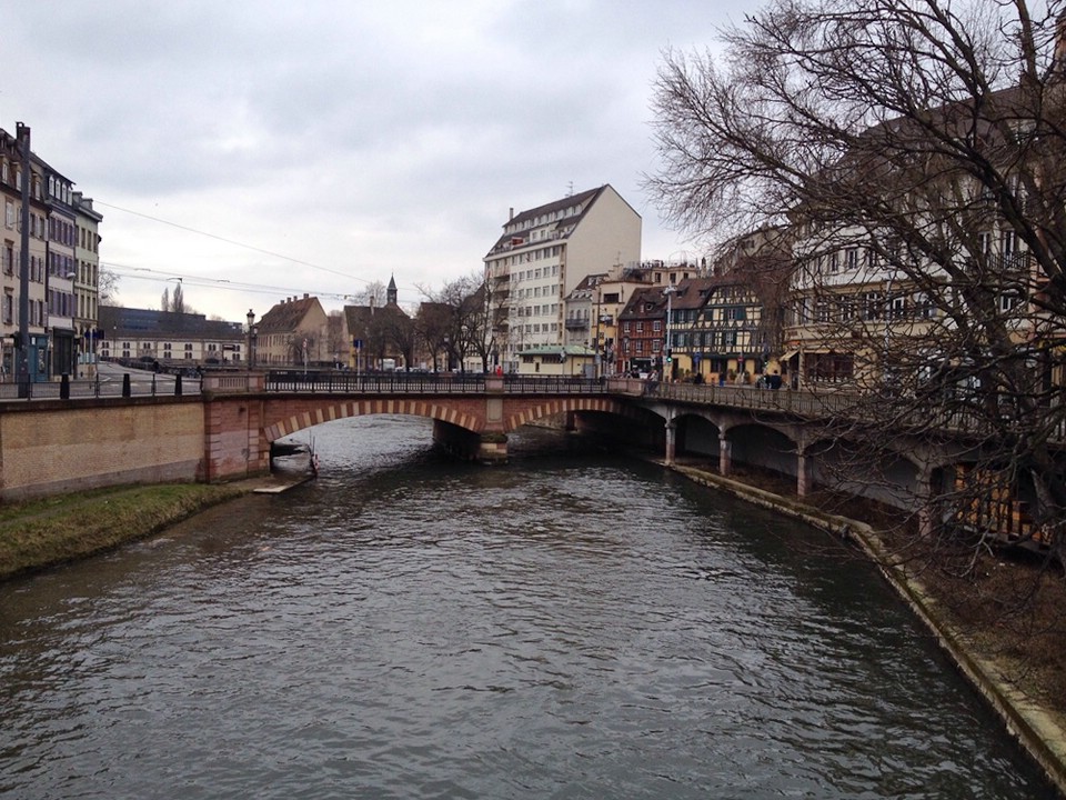Der Fluss Ill in Straßburg